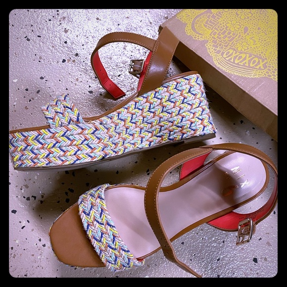 MIX NO.6 WEDGE SANDAL - Picture 1 of 8
